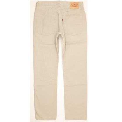 Levi's 581 Men Beige Straight Regular Stretch Jeans W34 L32