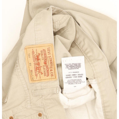 Levi's 581 Men Beige Straight Regular Stretch Jeans W34 L32