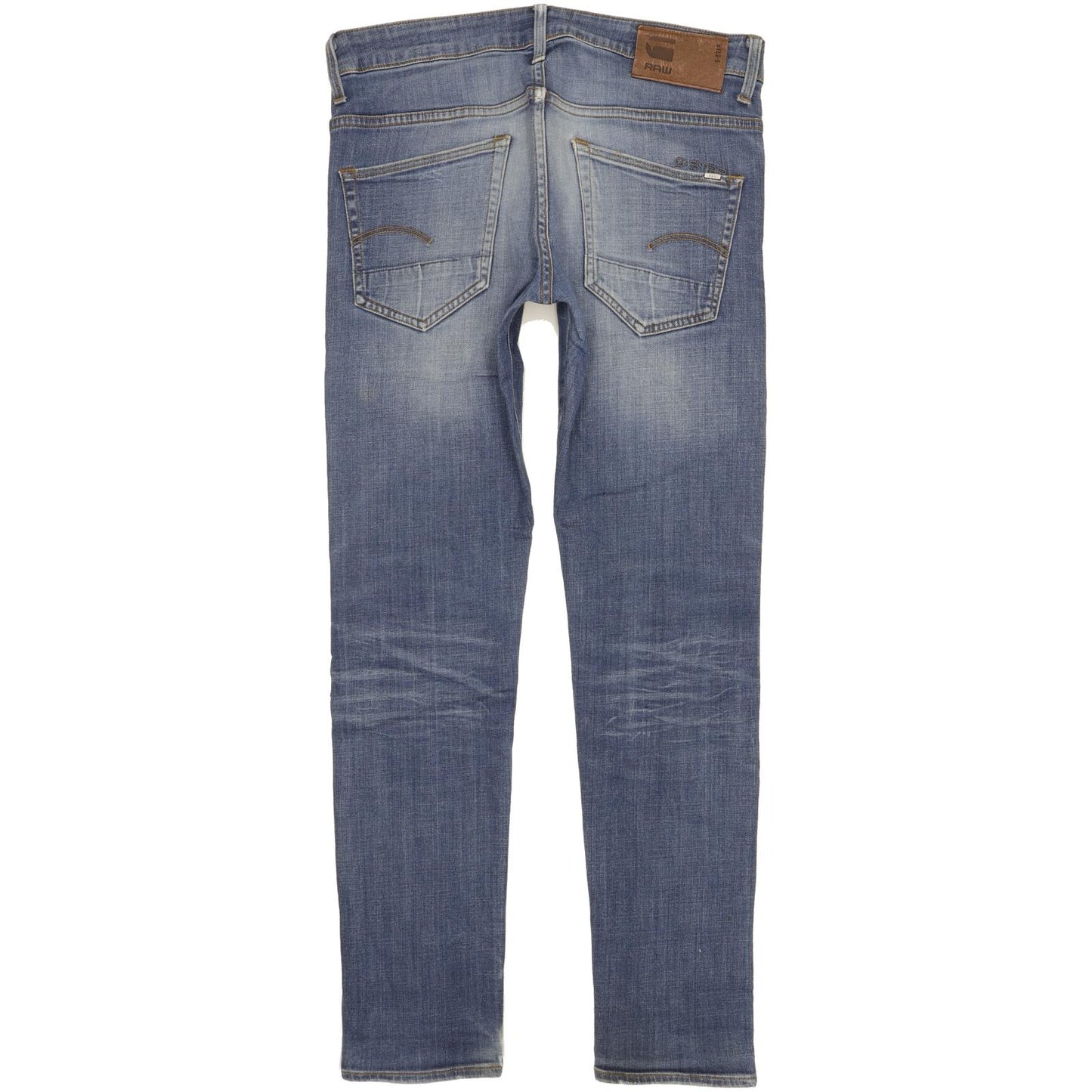 G-Star 3301 Men Blue Straight Slim Stretch Jeans W30 L32