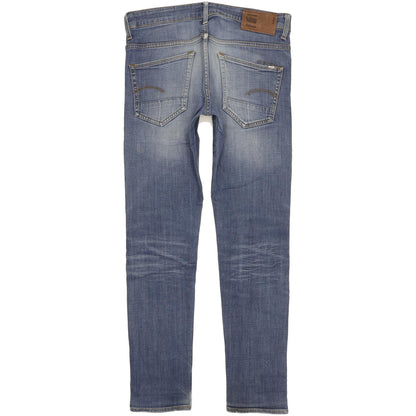 G-Star 3301 Men Blue Straight Slim Stretch Jeans W30 L32