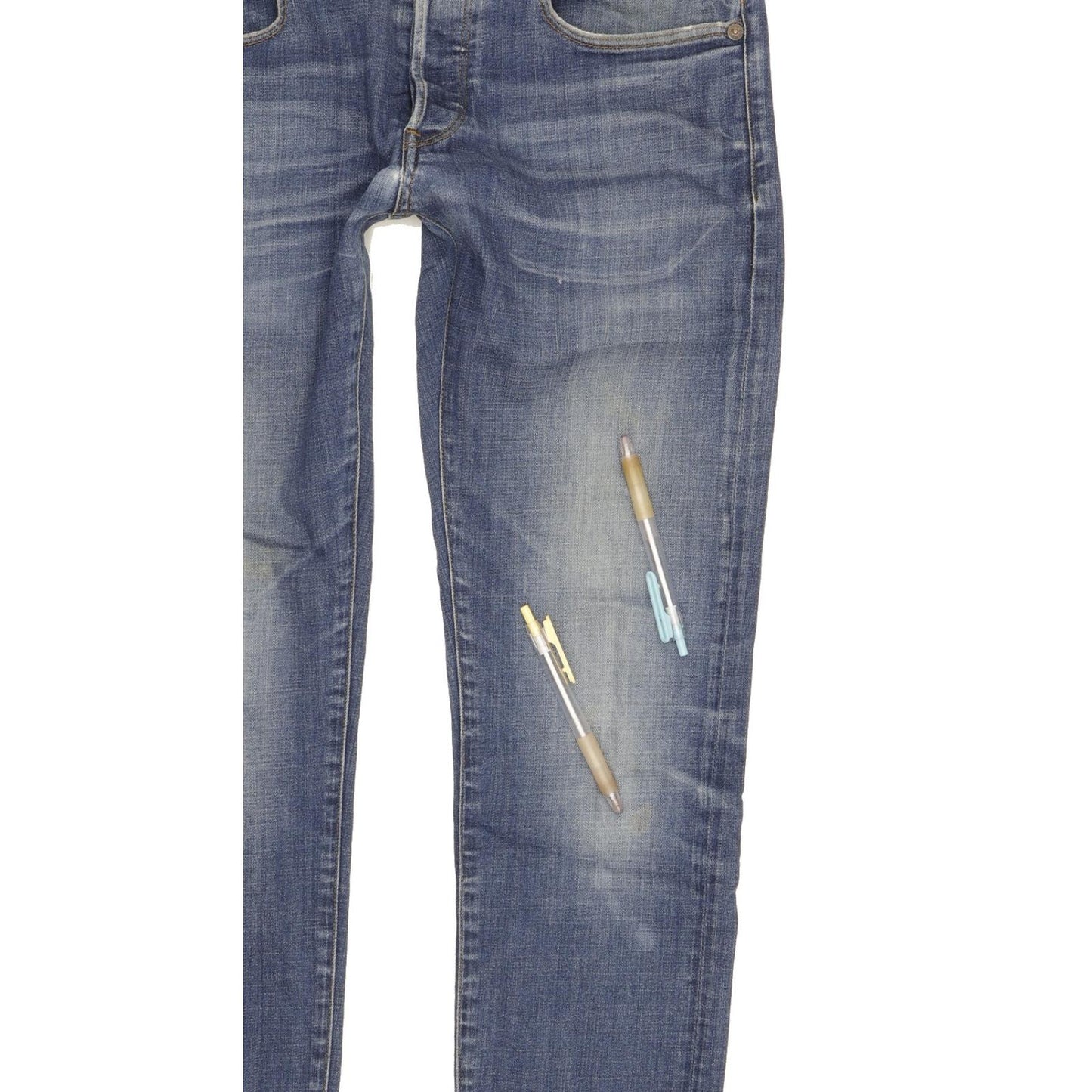 G-Star 3301 Men Blue Straight Slim Stretch Jeans W30 L32