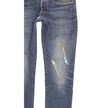 G-Star 3301 Men Blue Straight Slim Stretch Jeans W30 L32