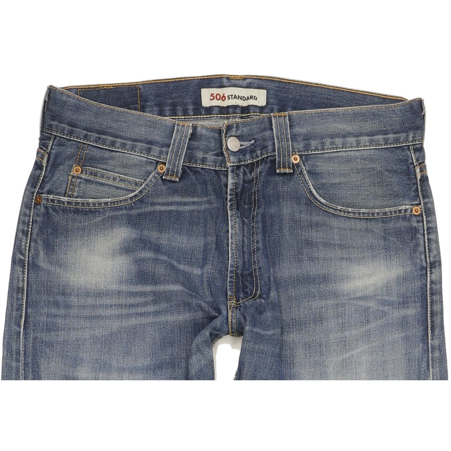 Levi's 506 Men Blue Straight Regular Jeans W34 L34