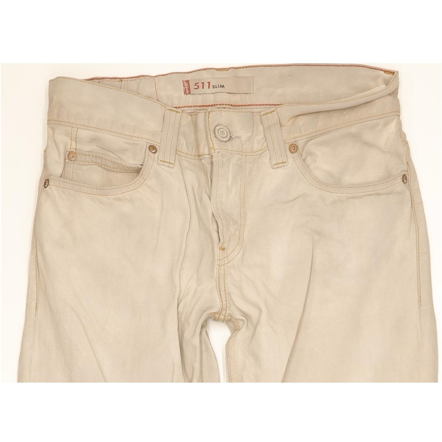 Levi's 511 Men Beige Straight Slim Jeans W32 L34