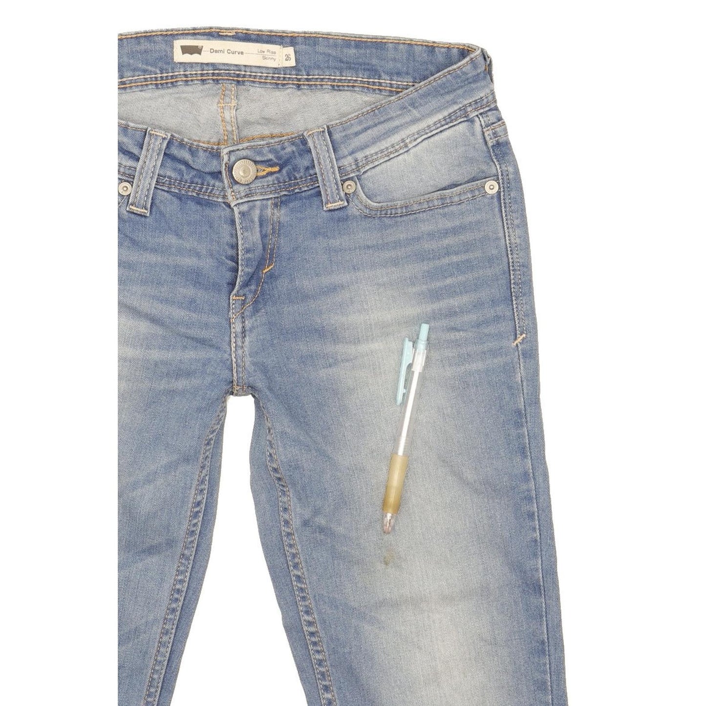 Levi's Demi Curve Women Blue Skinny Slim Stretch Jeans W26 L34