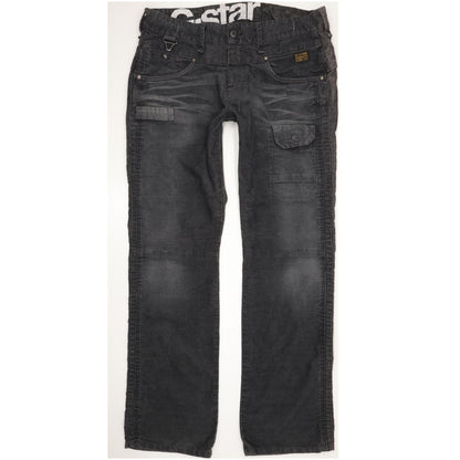 G-Star Raff Radar Men Charcoal Straight Regular Trousers W36 L34