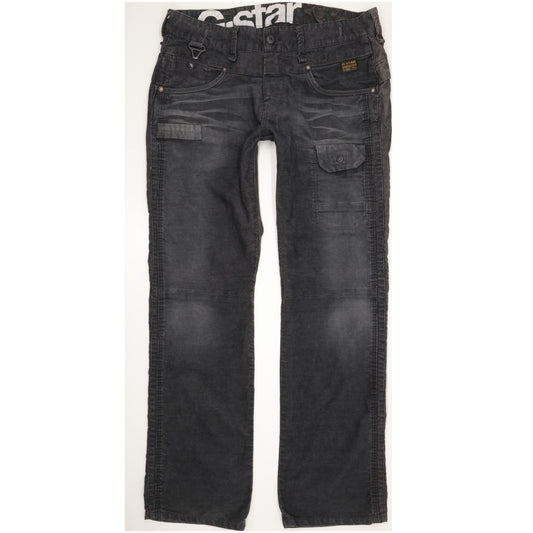 G-Star Raff Radar Men Charcoal Straight Regular Trousers W36 L34