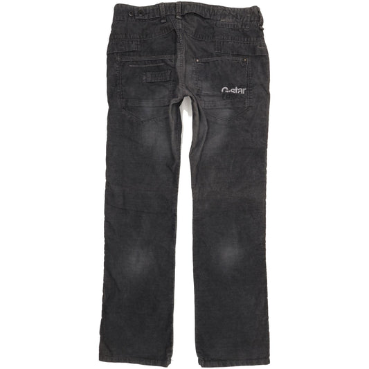 G-Star Raff Radar Men Charcoal Straight Regular Trousers W36 L34
