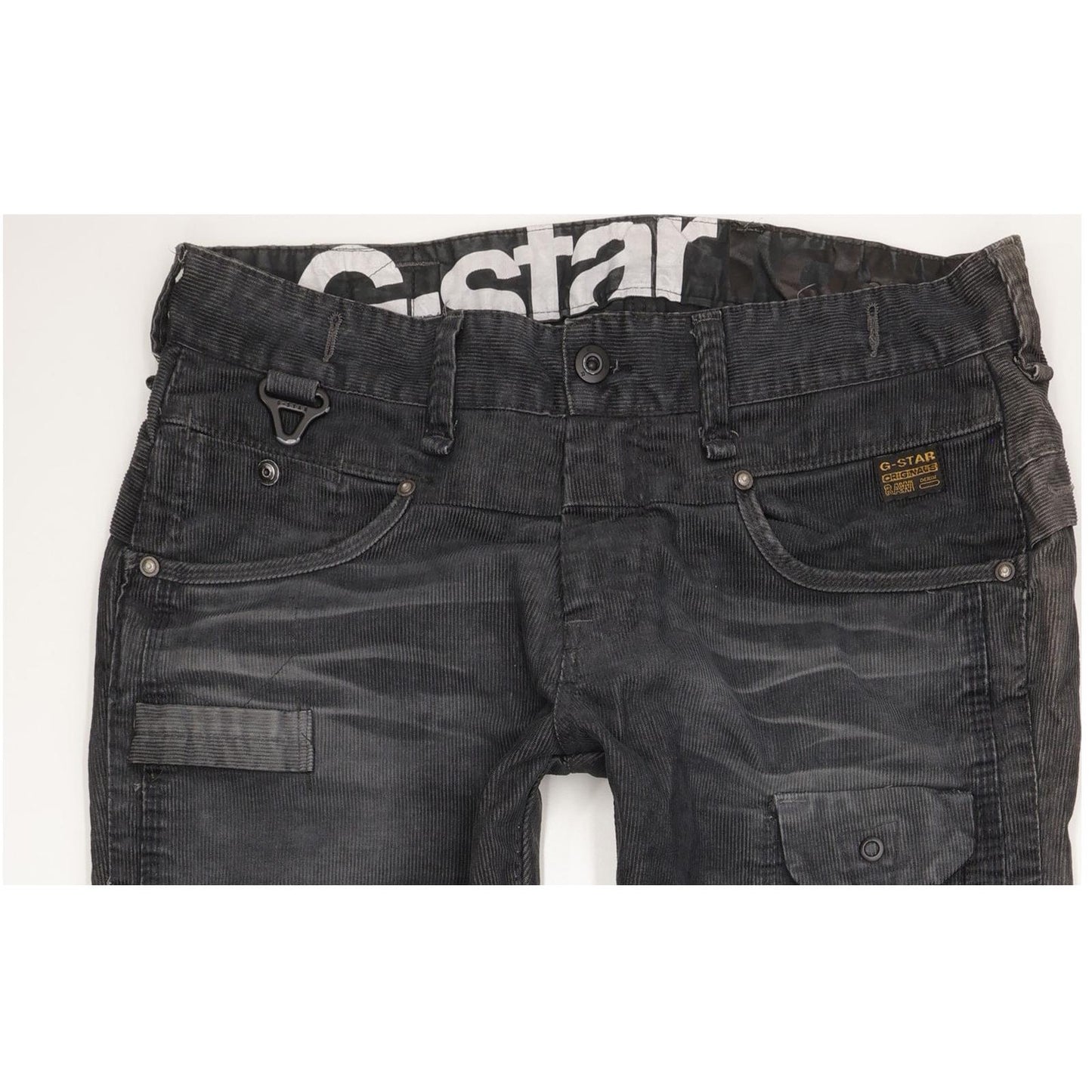 G-Star Raff Radar Men Charcoal Straight Regular Trousers W36 L34
