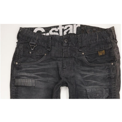 G-Star Raff Radar Men Charcoal Straight Regular Trousers W36 L34