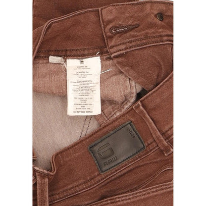 G-Star Lynn Women Brown Skinny Slim Stretch Jeans W28 L34