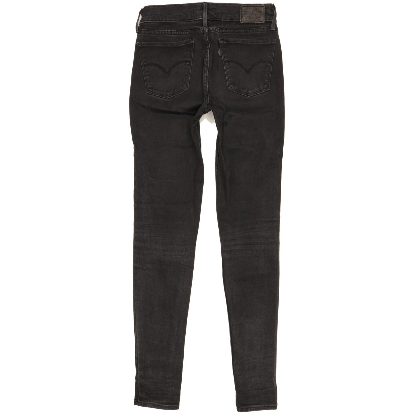 Levi's 710 Super Women Black Skinny Slim Stretch Jeans W27 L30