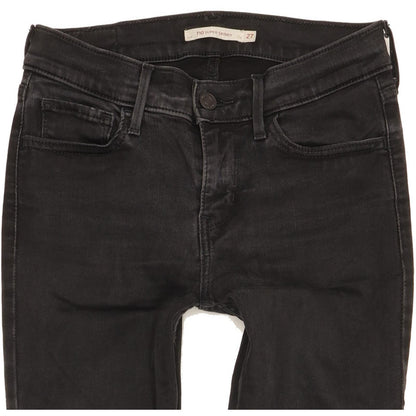 Levi's 710 Super Women Black Skinny Slim Stretch Jeans W27 L30