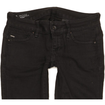 G-Star Midge Women Black Skinny Slim Stretch Jeans W27 L29
