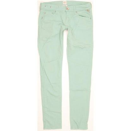 Replay Tracie Women Green Skinny Slim Stretch Jeans W28 L31