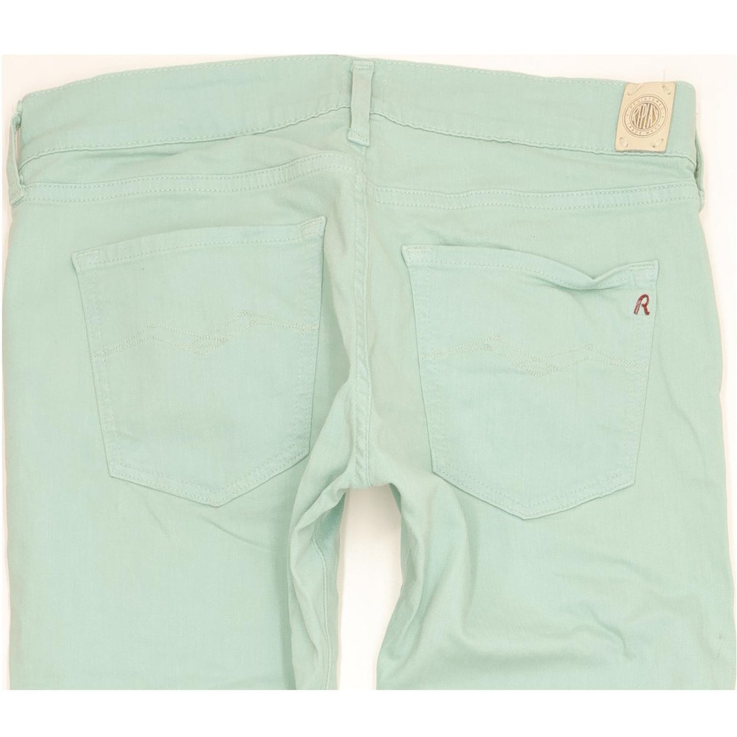 Replay Tracie Women Green Skinny Slim Stretch Jeans W28 L31