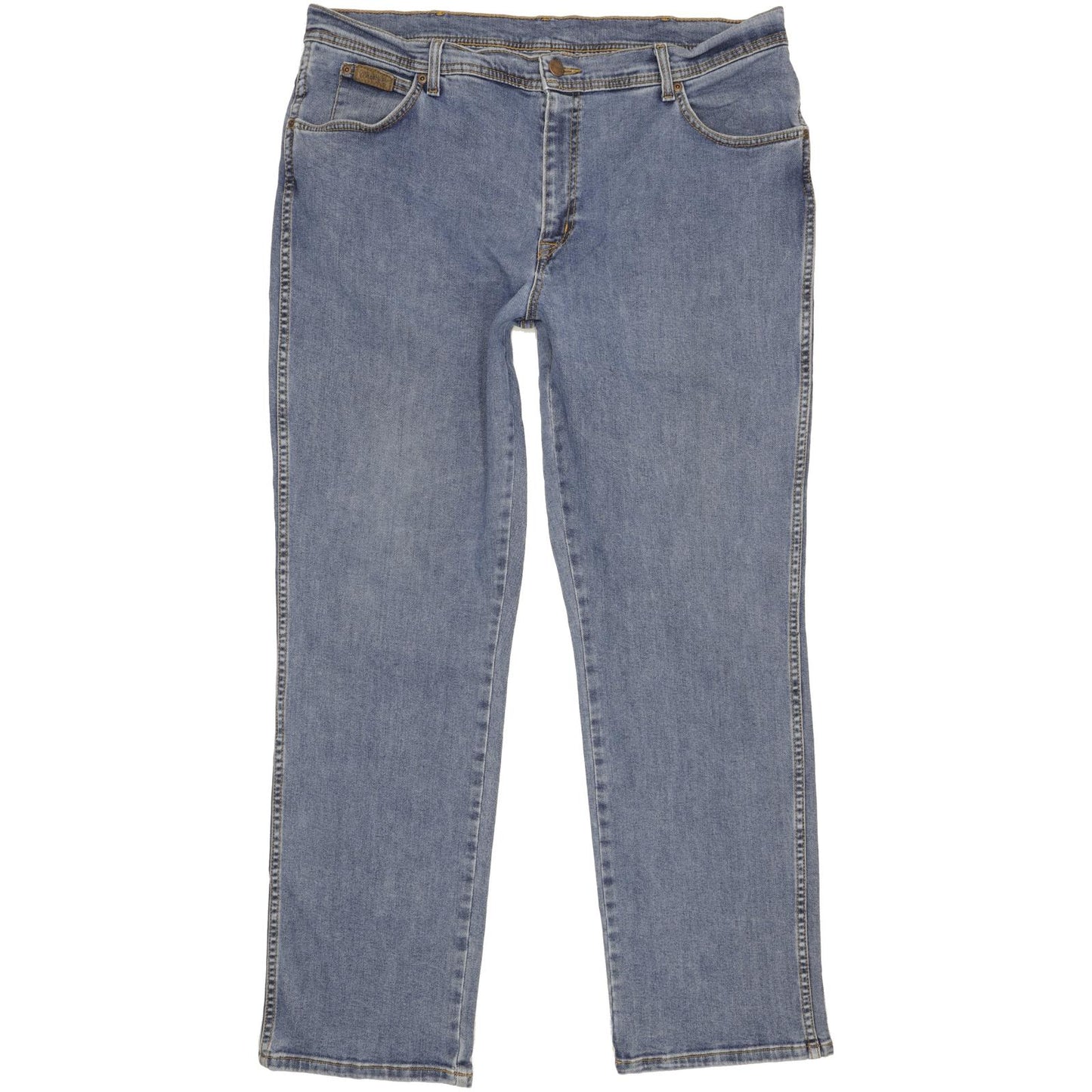 Wrangler Texas Men Blue Straight Regular Stretch Jeans W40 L32