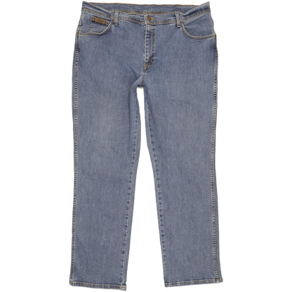 Wrangler Texas Men Blue Straight Regular Stretch Jeans W40 L32