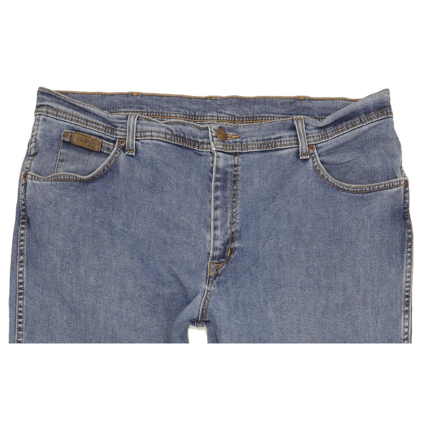 Wrangler Texas Men Blue Straight Regular Stretch Jeans W40 L32