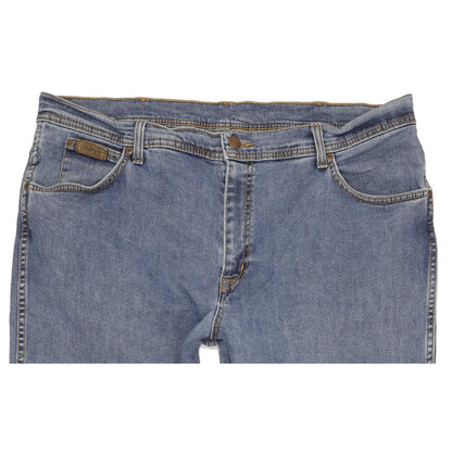 Wrangler Texas Men Blue Straight Regular Stretch Jeans W40 L32