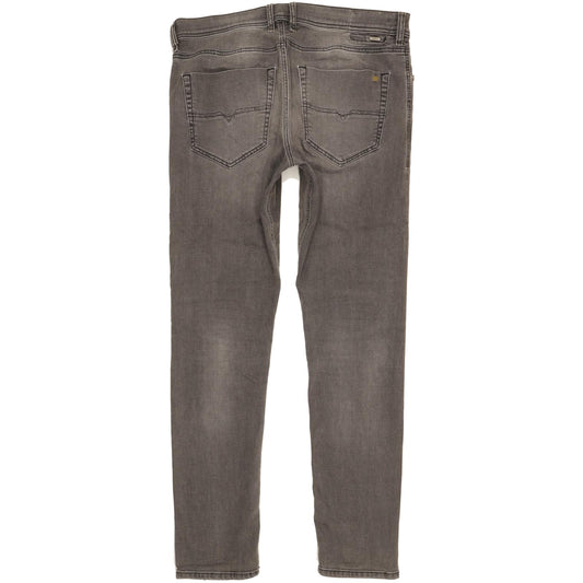 Diesel Tepphar 0662U Men Grey Tapered Slim Stretch Jeans W36 L34