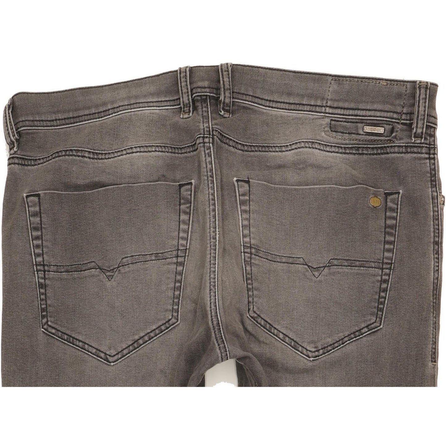 Diesel Tepphar 0662U Men Grey Tapered Slim Stretch Jeans W36 L34