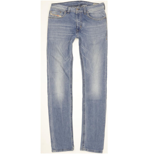 Diesel Thanaz Kids Men Blue Skinny Slim Stretch Jeans W28 L32