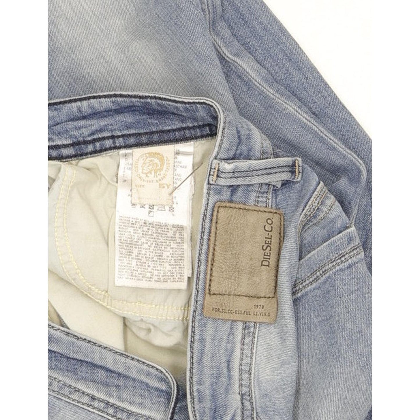 Diesel Thanaz Kids Men Blue Skinny Slim Stretch Jeans W28 L32