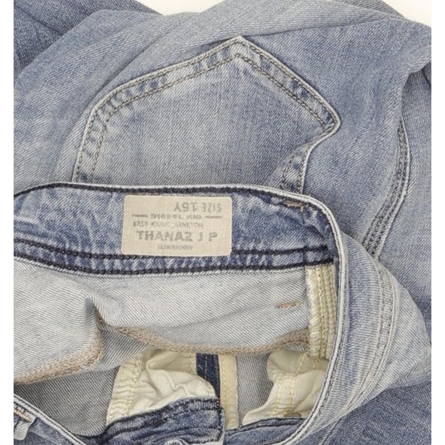 Diesel Thanaz Kids Men Blue Skinny Slim Stretch Jeans W28 L32