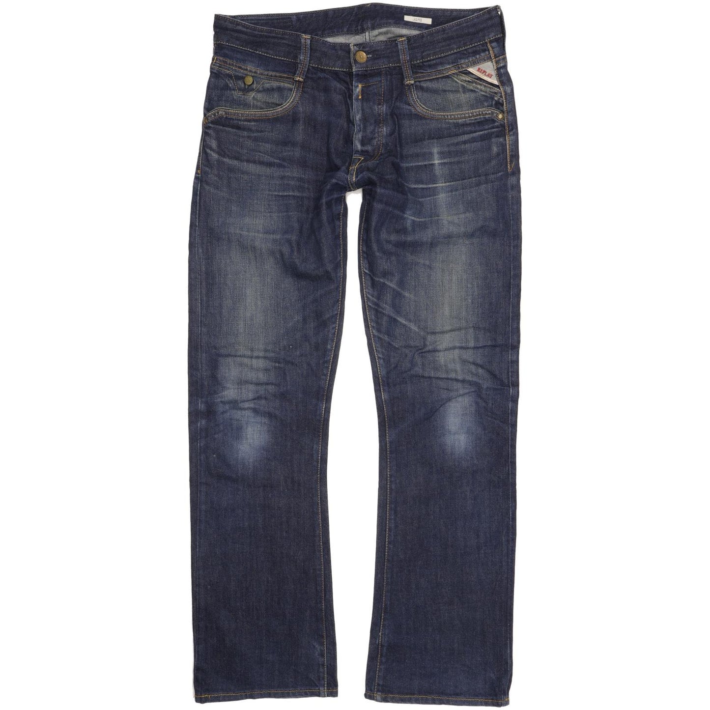 Replay Jimi Men Blue Straight Regular Jeans W32 L32