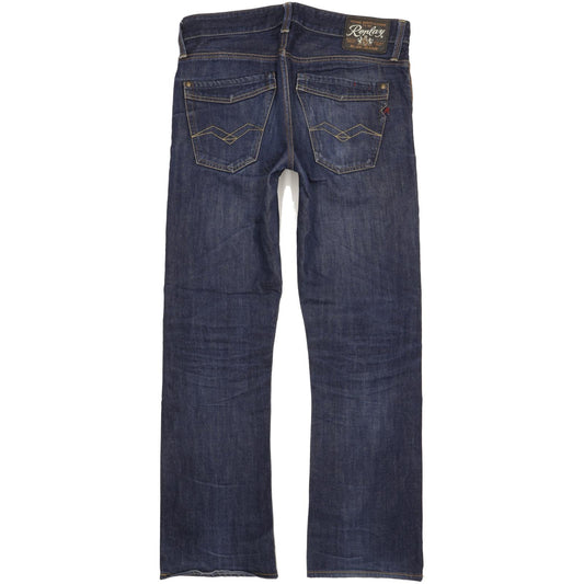 Replay Jimi Men Blue Straight Regular Jeans W32 L32