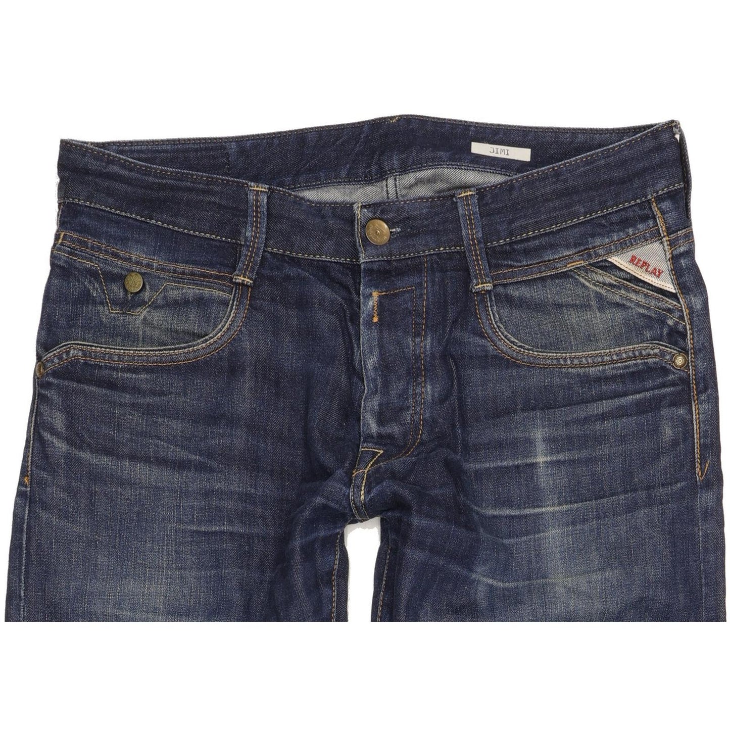 Replay Jimi Men Blue Straight Regular Jeans W32 L32