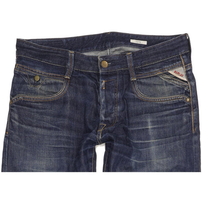 Replay Jimi Men Blue Straight Regular Jeans W32 L32