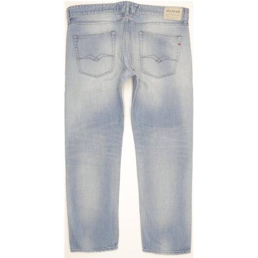 Replay Lenrick Men Blue Straight Slim Jeans W38 L29