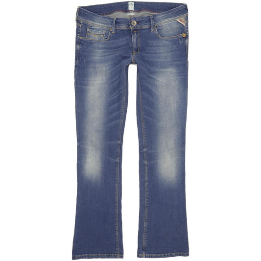 Replay Women Blue Bootcut Slim Stretch Jeans W32 L32