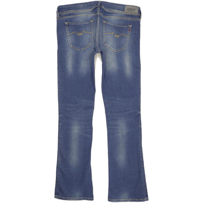 Replay Women Blue Bootcut Slim Stretch Jeans W32 L32