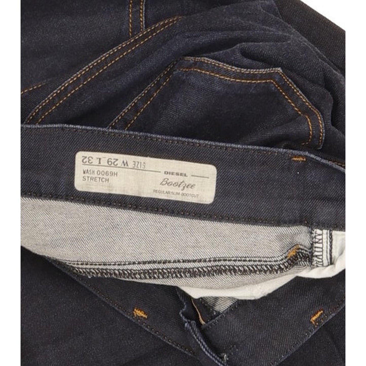 Diesel Bootzee 0069H Women Blue Bootcut Slim Stretch Jeans W29 L28