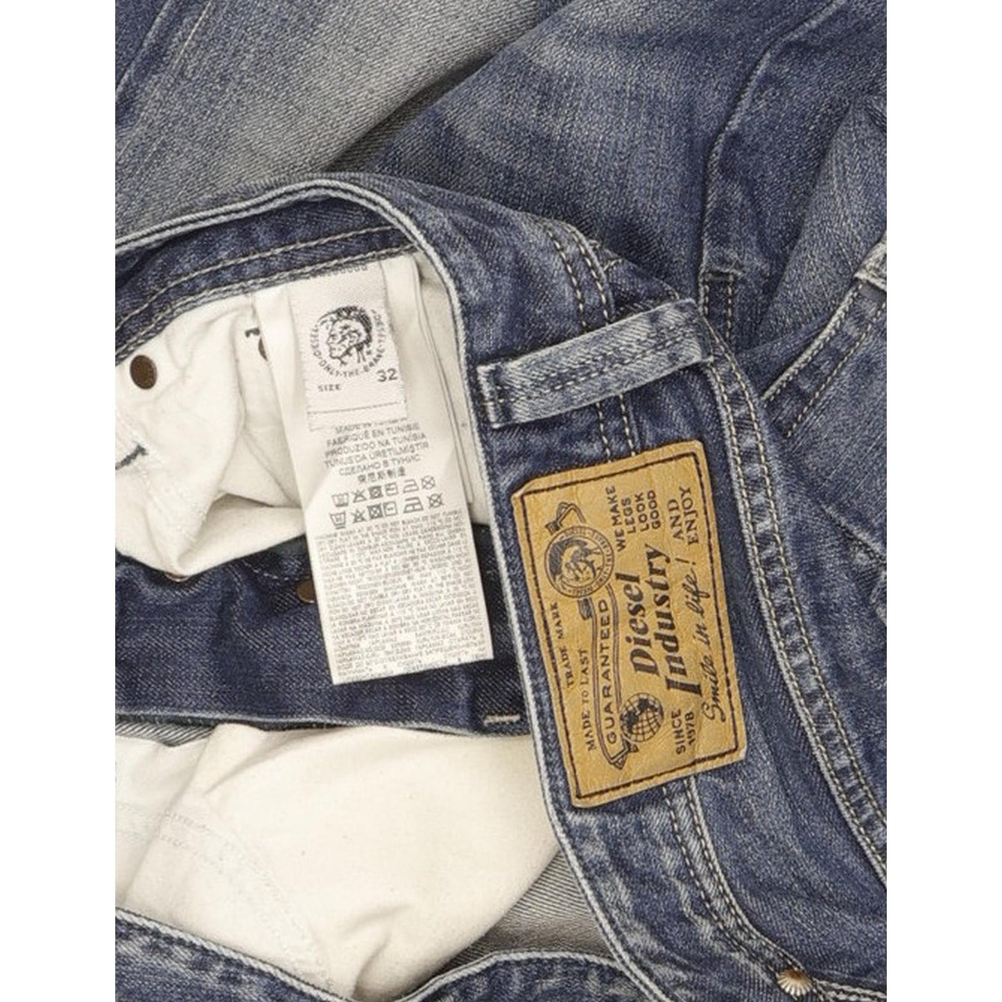 Diesel Larkee Men Blue Straight Regular Jeans W32 L30
