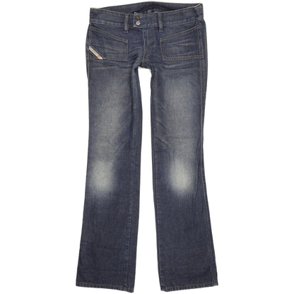 Diesel Hush Women Blue Straight Slim Jeans W30 L34