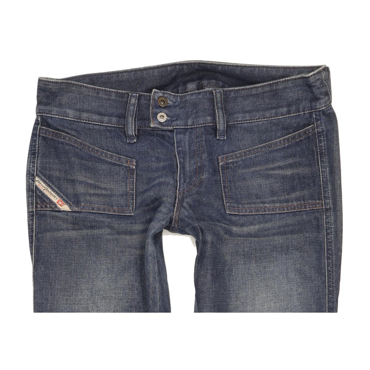 Diesel Hush Women Blue Straight Slim Jeans W30 L34