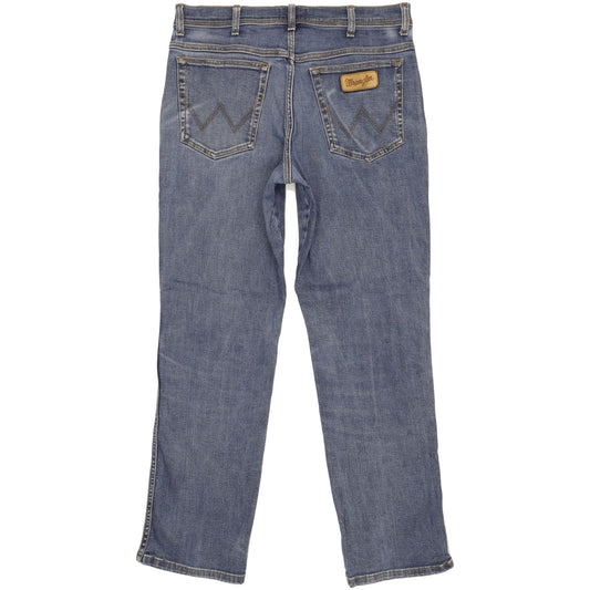 Wrangler Texas Men Blue Straight Regular Stretch Jeans W36 L32