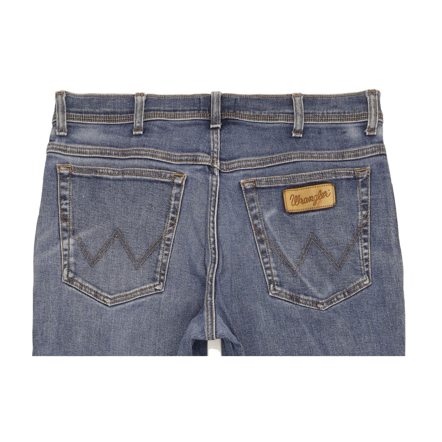 Wrangler Texas Men Blue Straight Regular Stretch Jeans W36 L32