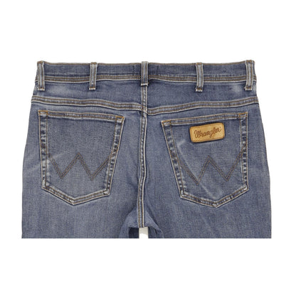 Wrangler Texas Men Blue Straight Regular Stretch Jeans W36 L32