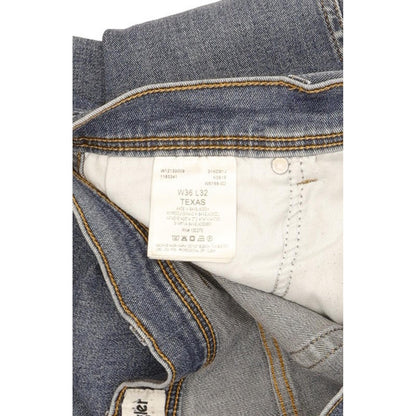 Wrangler Texas Men Blue Straight Regular Stretch Jeans W36 L32