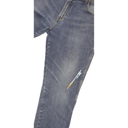 Wrangler Texas Men Blue Straight Regular Stretch Jeans W36 L32