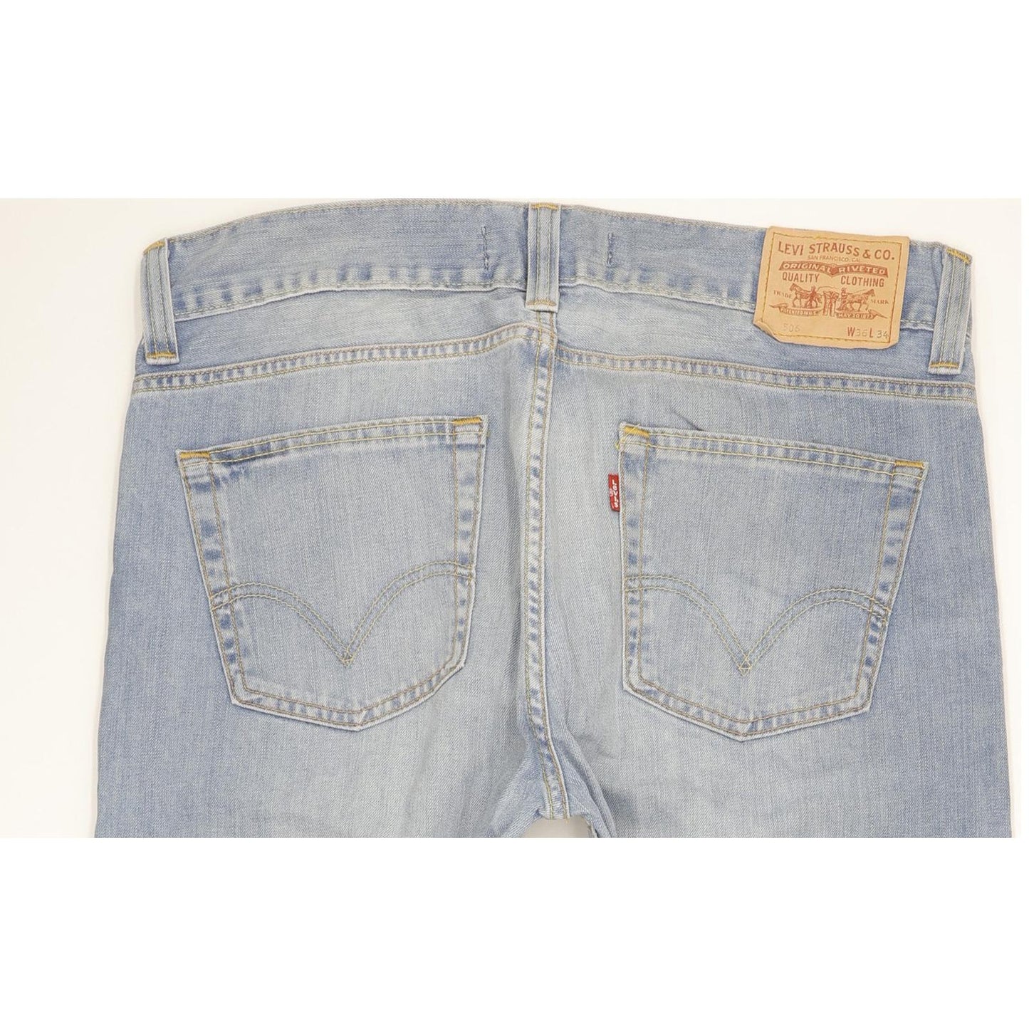 Levi's 506 Men Blue Straight Regular Jeans W36 L29