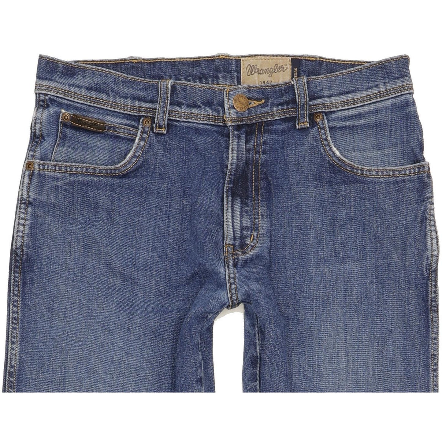Wrangler Texas Men Blue Straight Regular Stretch Jeans W32 L29