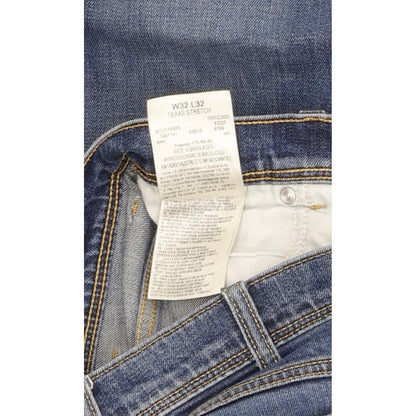 Wrangler Texas Men Blue Straight Regular Stretch Jeans W32 L29