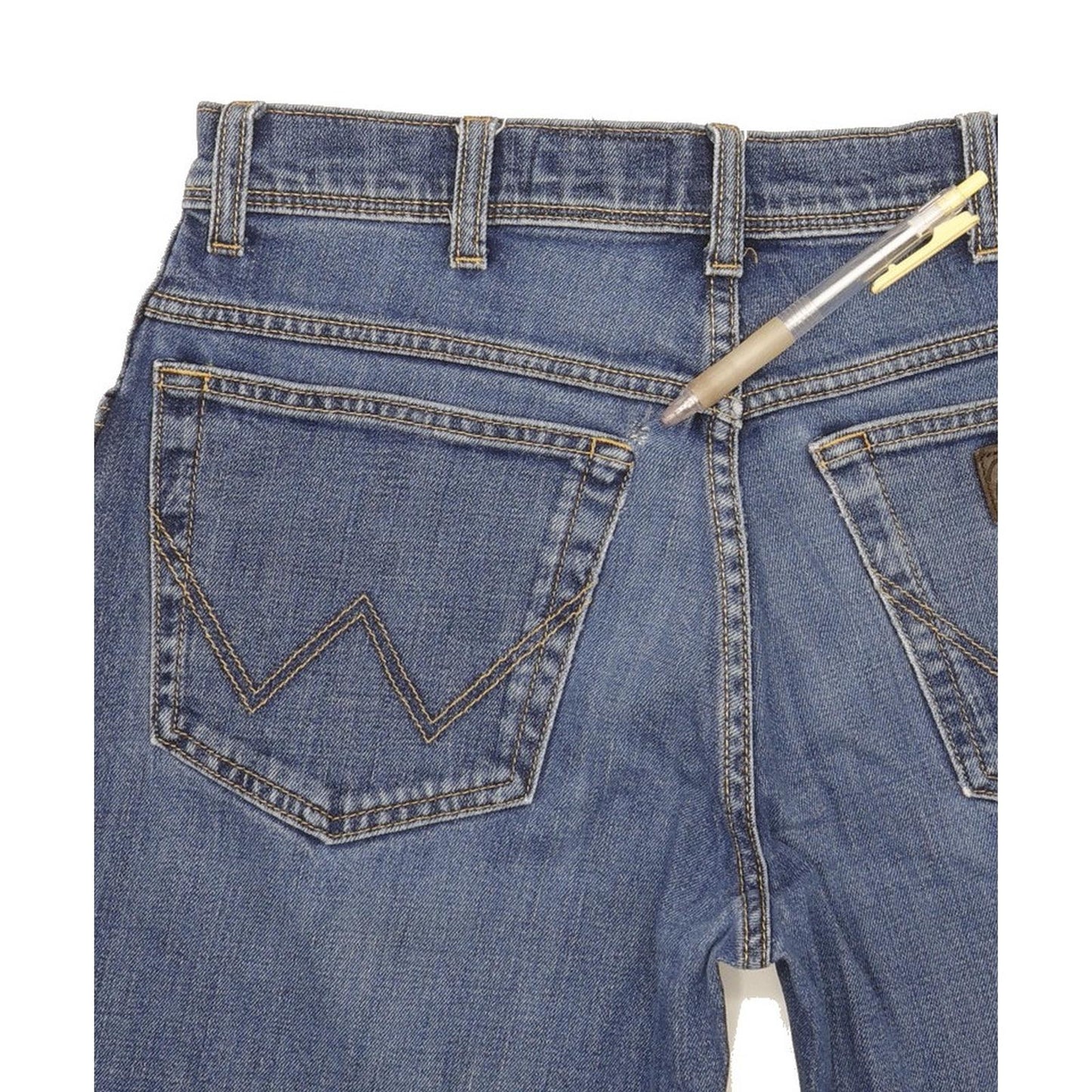 Wrangler Texas Men Blue Straight Regular Stretch Jeans W32 L29