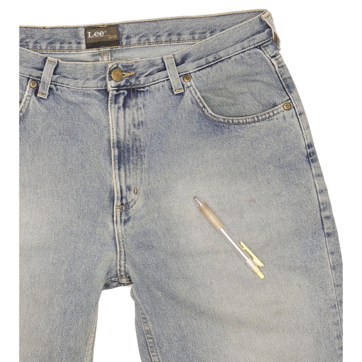 Lee Chicago Men Blue Straight Regular Jeans W36 L31
